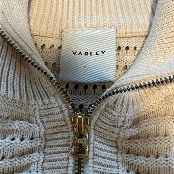 Varley Tara Pointelle Half-Zip - size Small - Picture 4 of 6